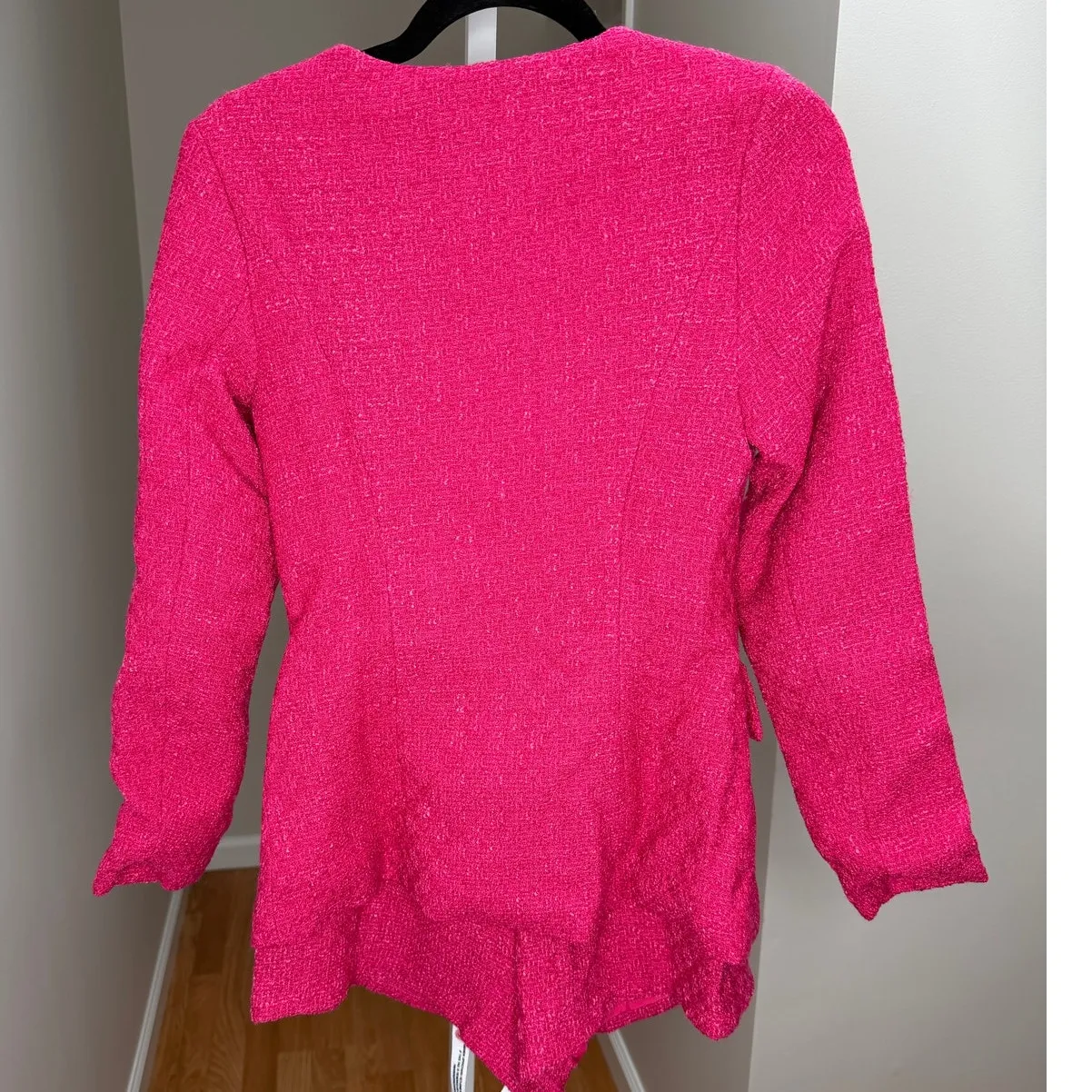 NEW NWT Amanda Uprichard KYA Romper ViVA Tweed Women's XS Pink - Image 4