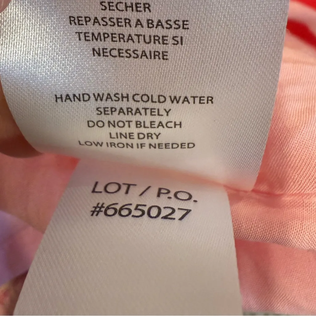 TRIBAL Poppy Red Sleeveless Tie‎ Strap Midi Dress size Medium Pink - Image 9