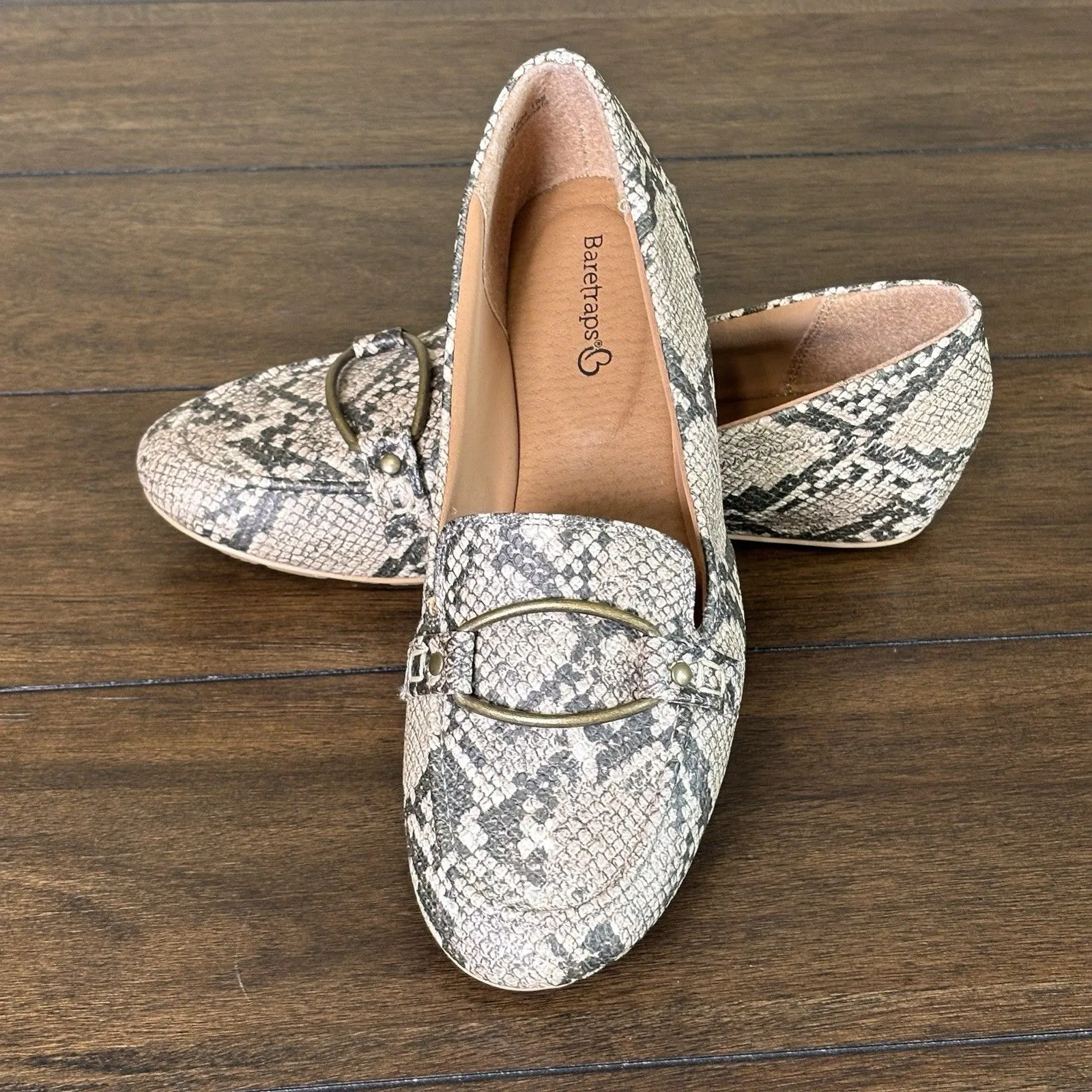 Baretraps Kellye Snake Patterned Women's Loafers Size 7.5 New! - Image 6