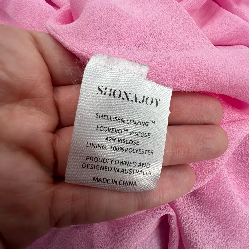 Shona Joy La Lune Strapless Ruched Bodice Maxi Dress in Peony NWT - Image 8