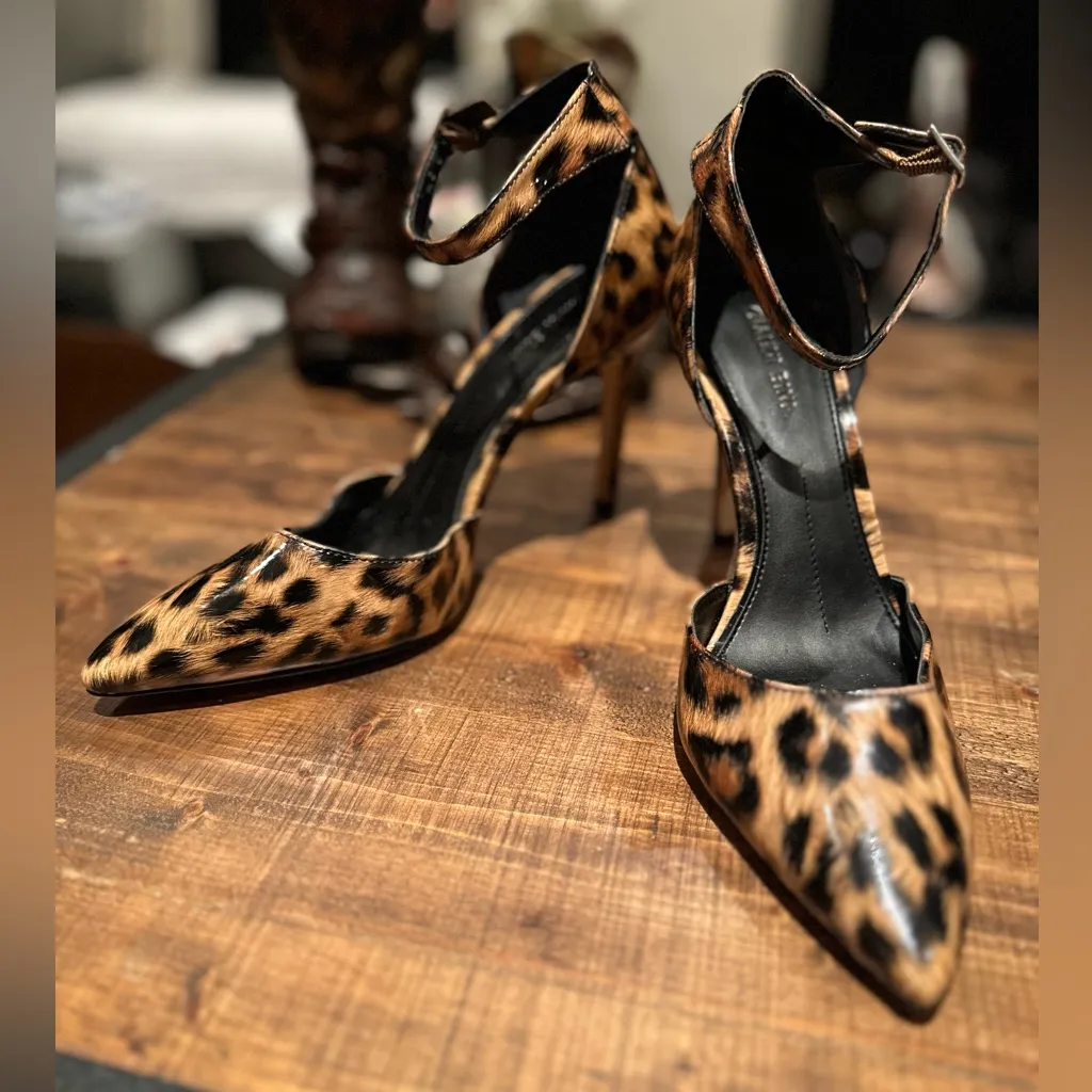 Gianni Bini Bessah Leopard Print Pointy Toe Pumps - Image 3