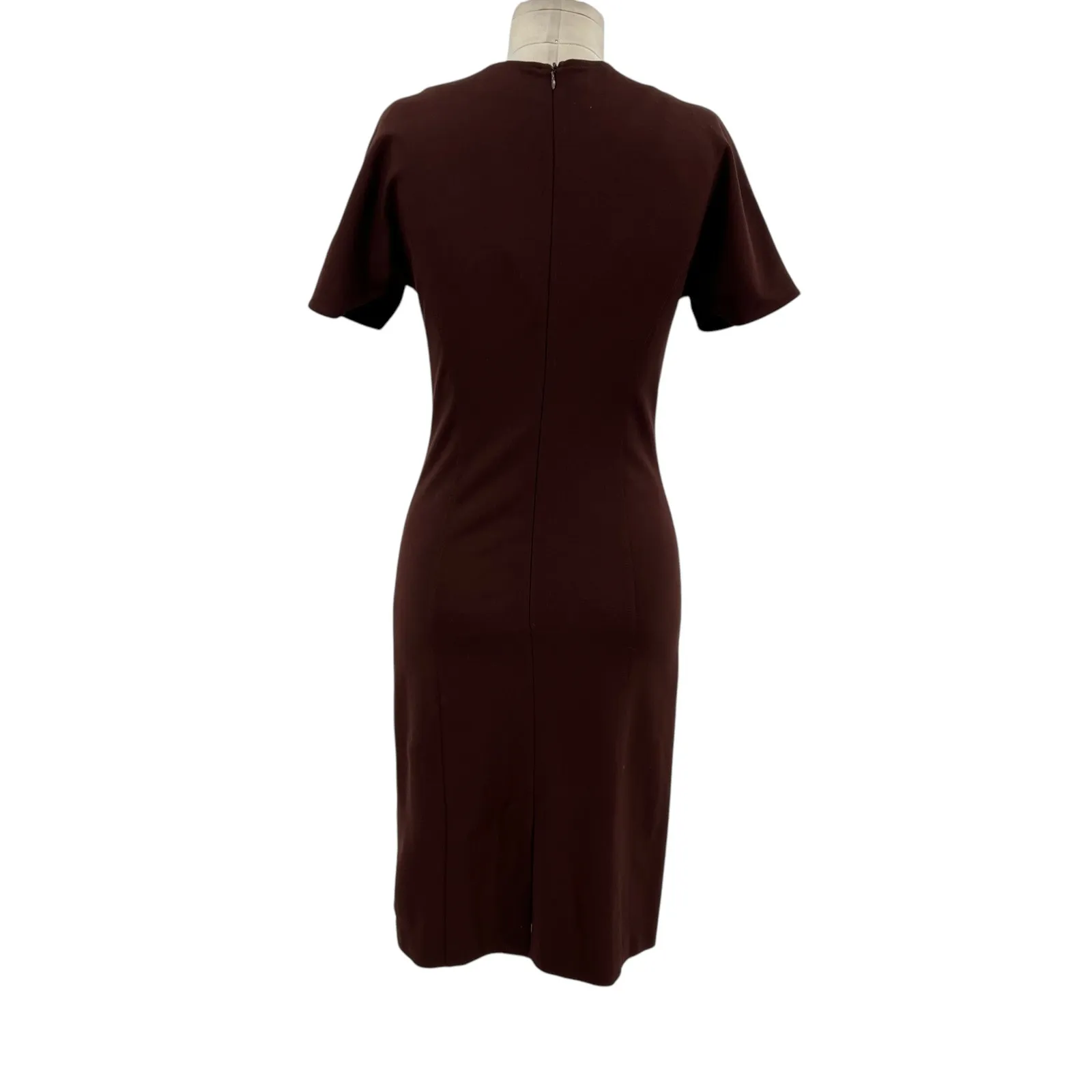 Ottod'Ame Cocoa Sheath Dress Pencil V - Image 10