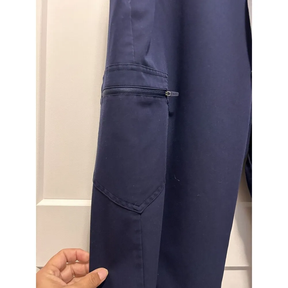 Zamora Jogger Scrub Pants Navy Blue Size XL Medical Healthcare Tie Waist - Image 4