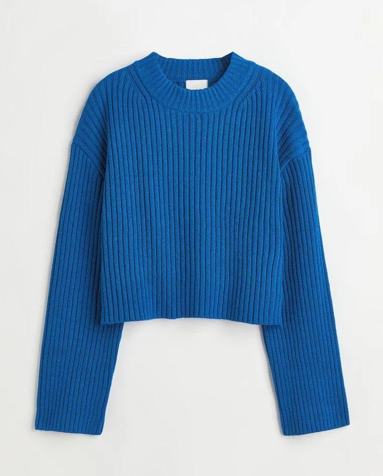 H&M Ribbed Cropped Sweater - Image 4