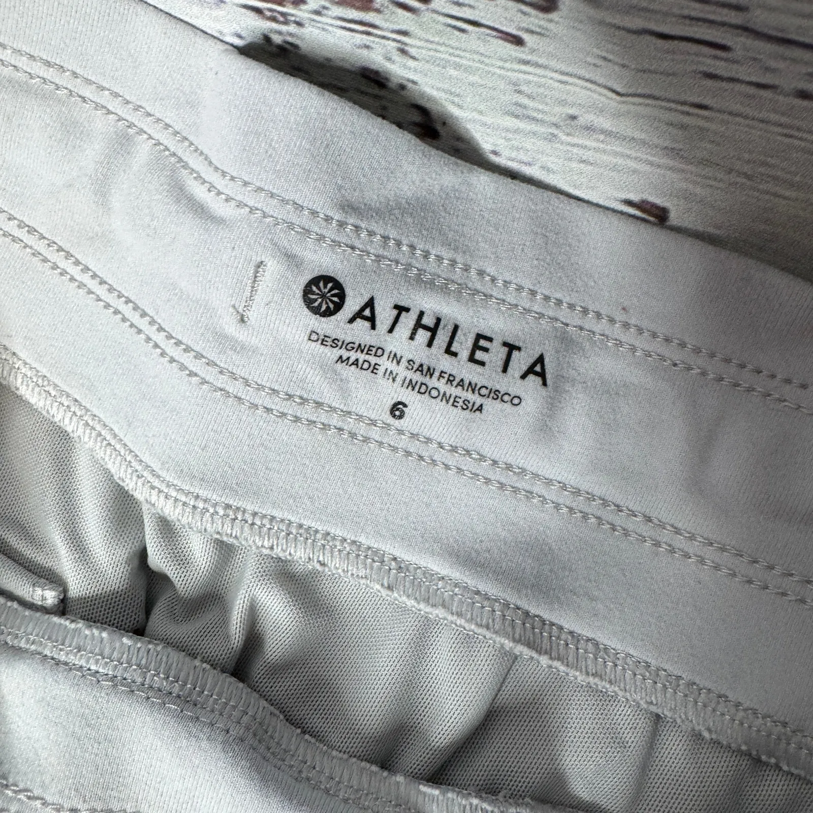 Athleta Trekki Light Gray Drawstring Jogger Pants Women’s Size 6 - Image 3
