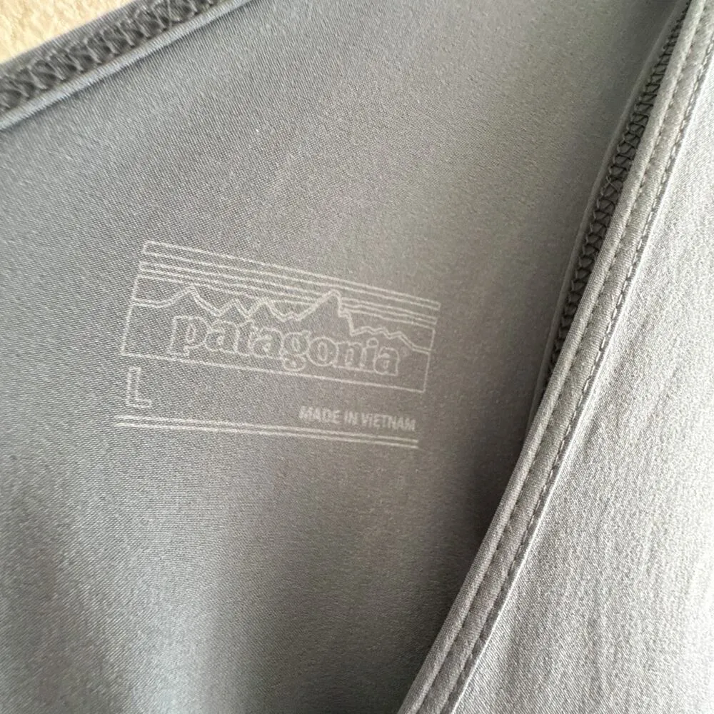 Patagonia Women's Large Fleetwith Dress Hiking Travel Stretch Poly Plume Gray - Image 8