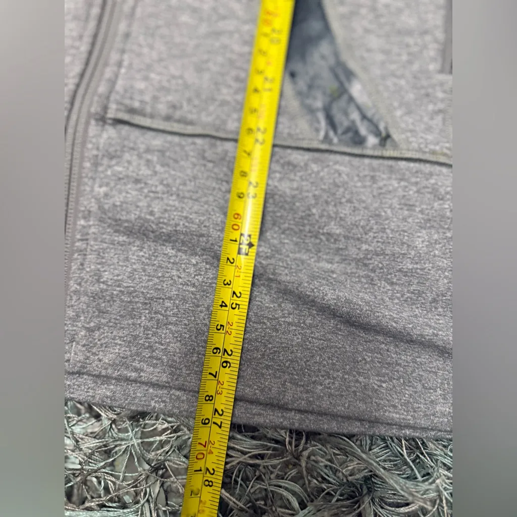 Lululemon Gray Zip-Up Jacket Size 10 – Logo Print Detail - Image 13