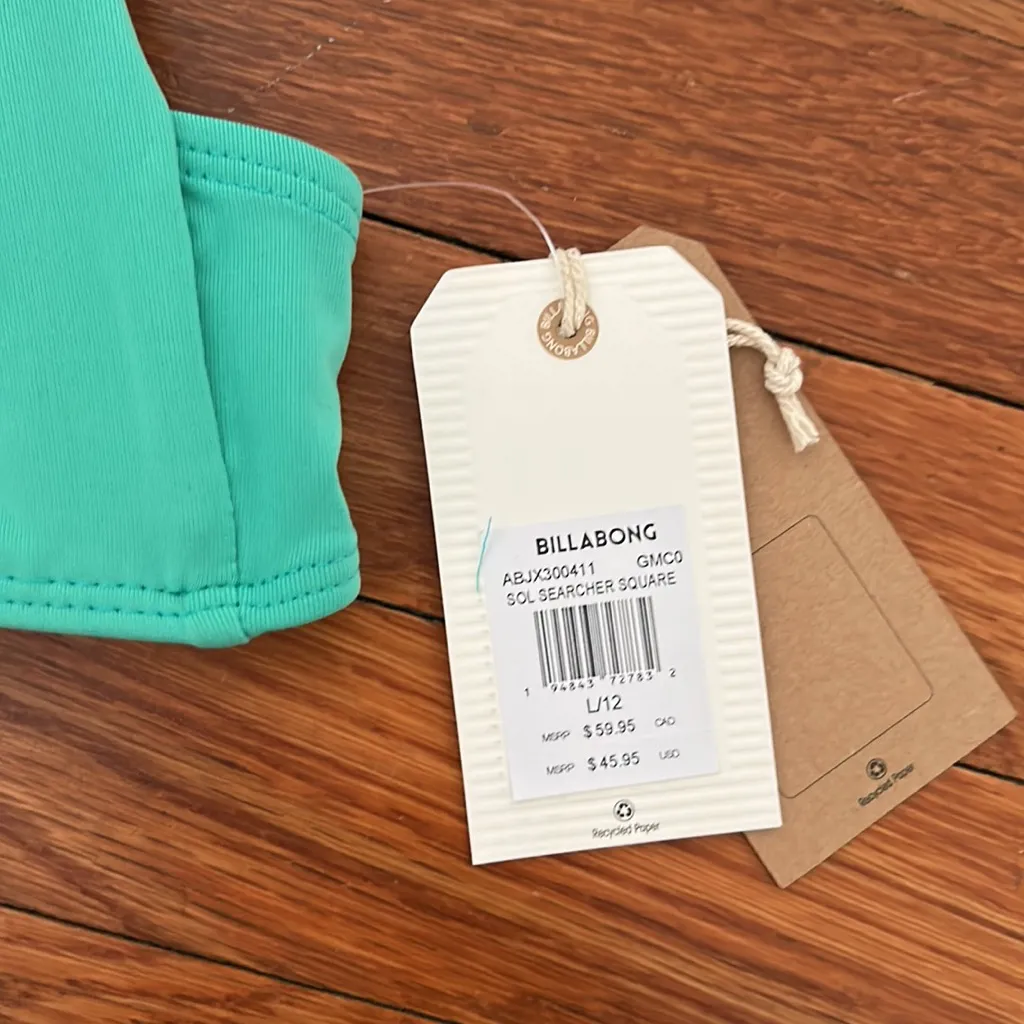 NWT Billabong Sol Searcher Square Bralette Bikini Top - Image 4