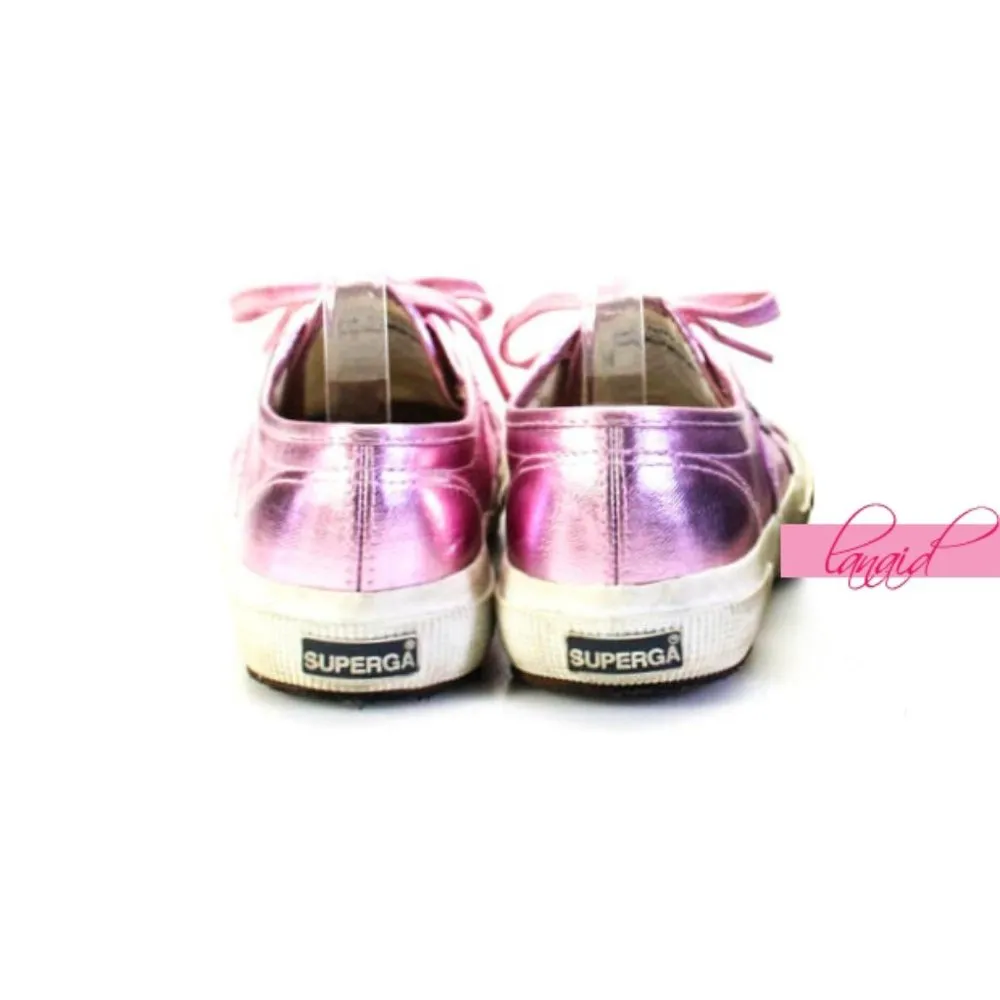 2750 Cotmetu Pink Metallic Shiny Sparkly Glittery Low-Top Shoes Sneakers - Image 7