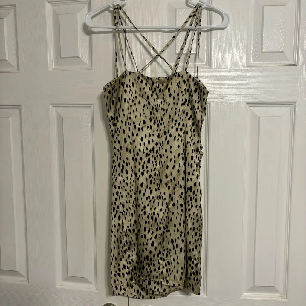 Zara Animal Print Mini Dress - Image 4
