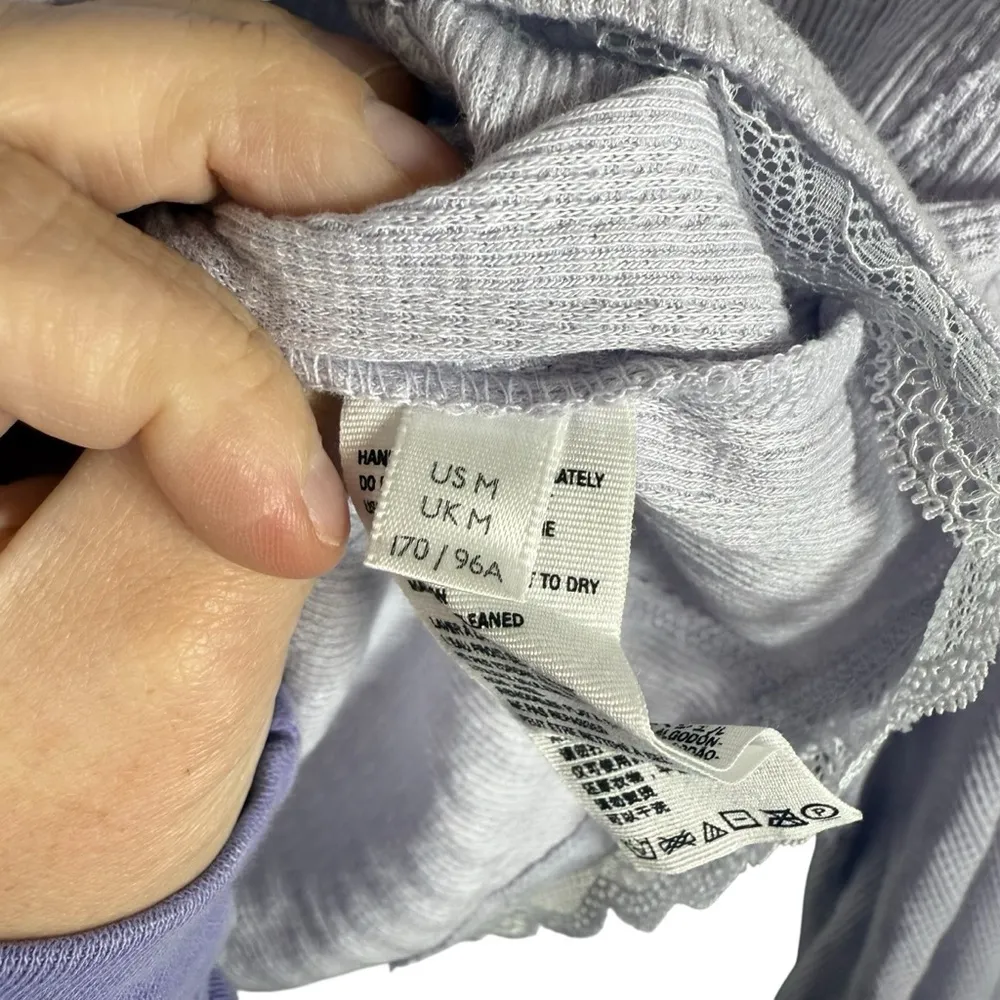 Free People Run With Me Lace Trim Cardigan in Lilac Size M - Image 5