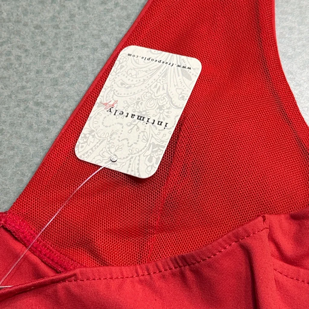 Intimately Free People Still Here Halter Top in Red Size X Small Boho Chic - Image 6