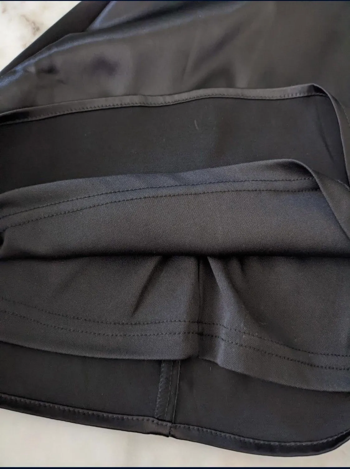 Tic Toc Black Satin High Waist Mini Skirt - Image 6