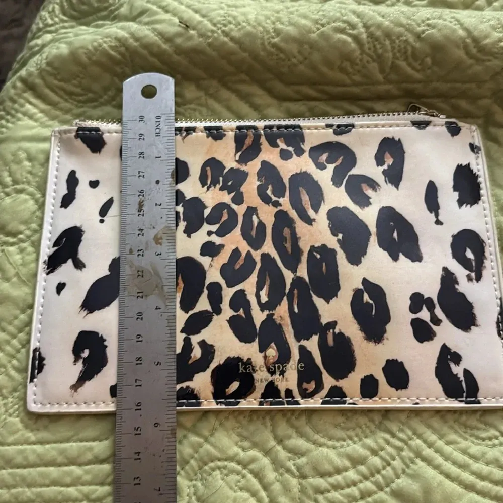 NWOT Kate Spade Leopard Clutch / Pouch / Pencil Case - Image 6
