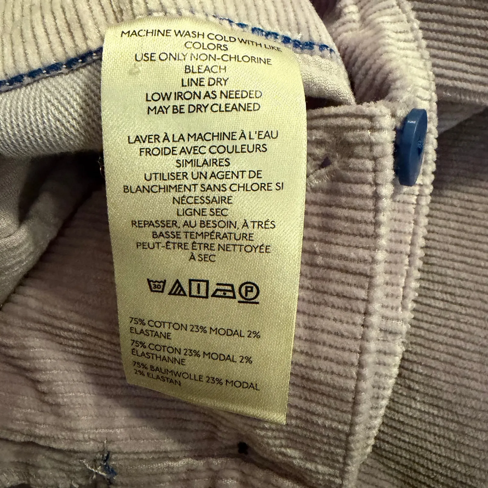 Maeve by Anthropologie The Colette Wide Leg Purple Corduroy Pants NWT Size 22W - Image 10