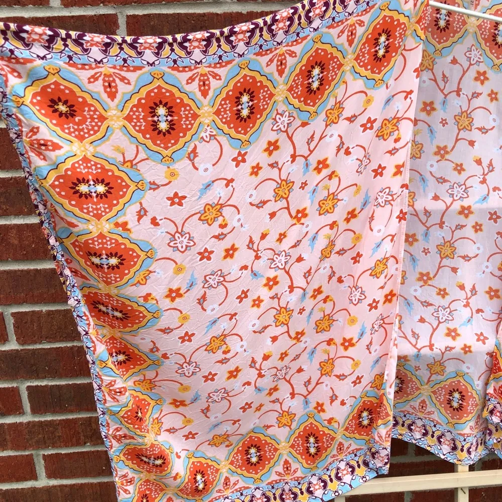 Forever 21 Short Tropical Kimono Swim Coverup - Image 2