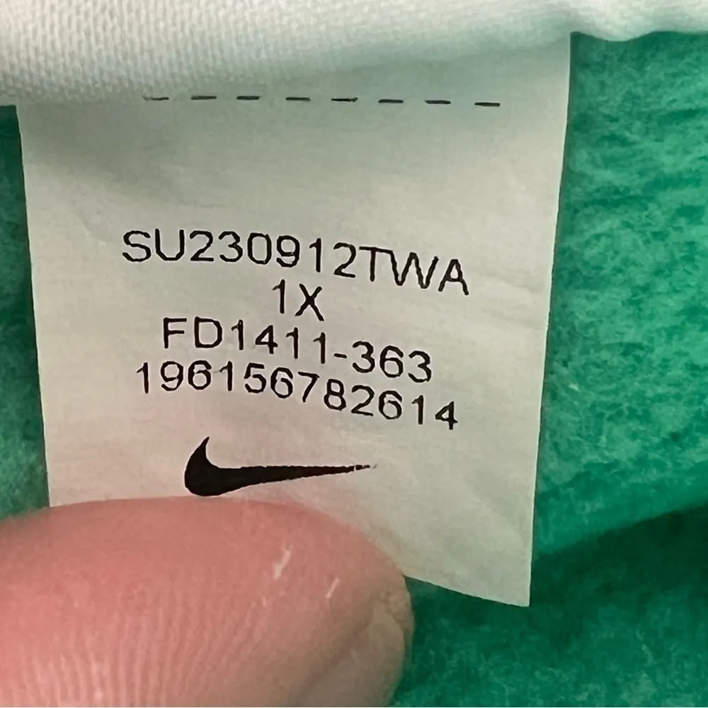 Nike Shorts Womens 1X Plus Size Sportswear Green Phoenix Fleece High-Waist Loose - Image 13