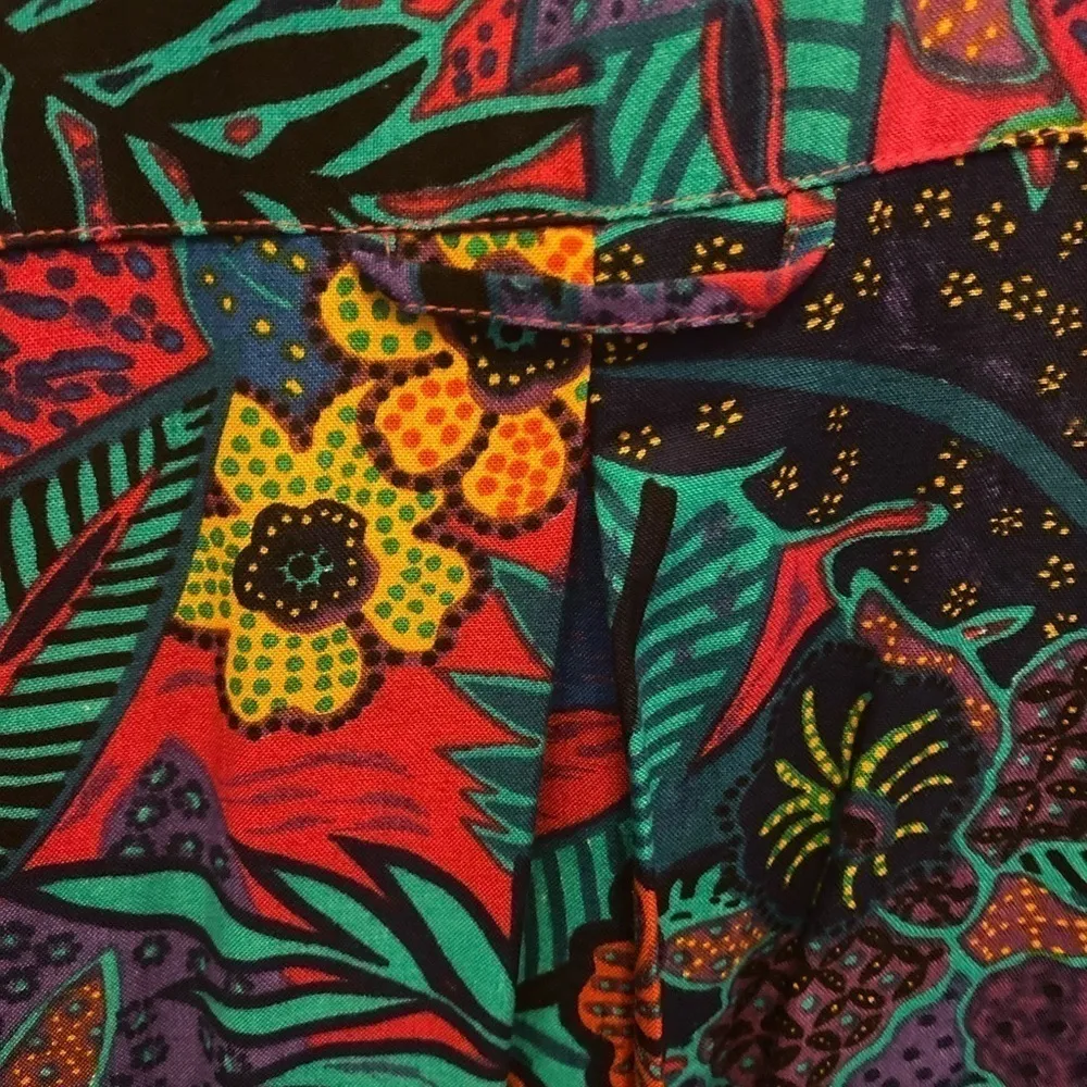 Vintage OLEG CASSINI FLORAL TOP SIZE M - Image 7