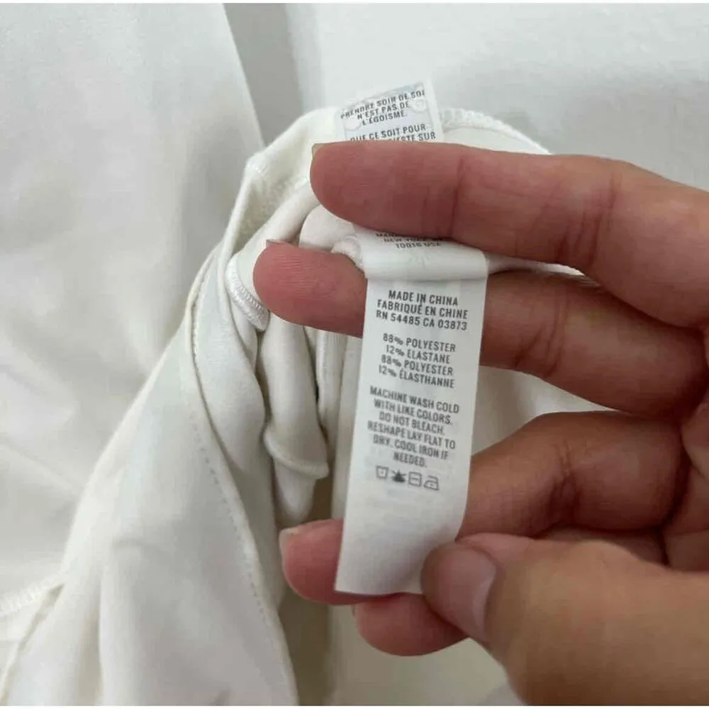 OFFLINE BY AERIE Tennis Dress White Sleeveless Ruffle Hem LARGE Soft Support - Image 10