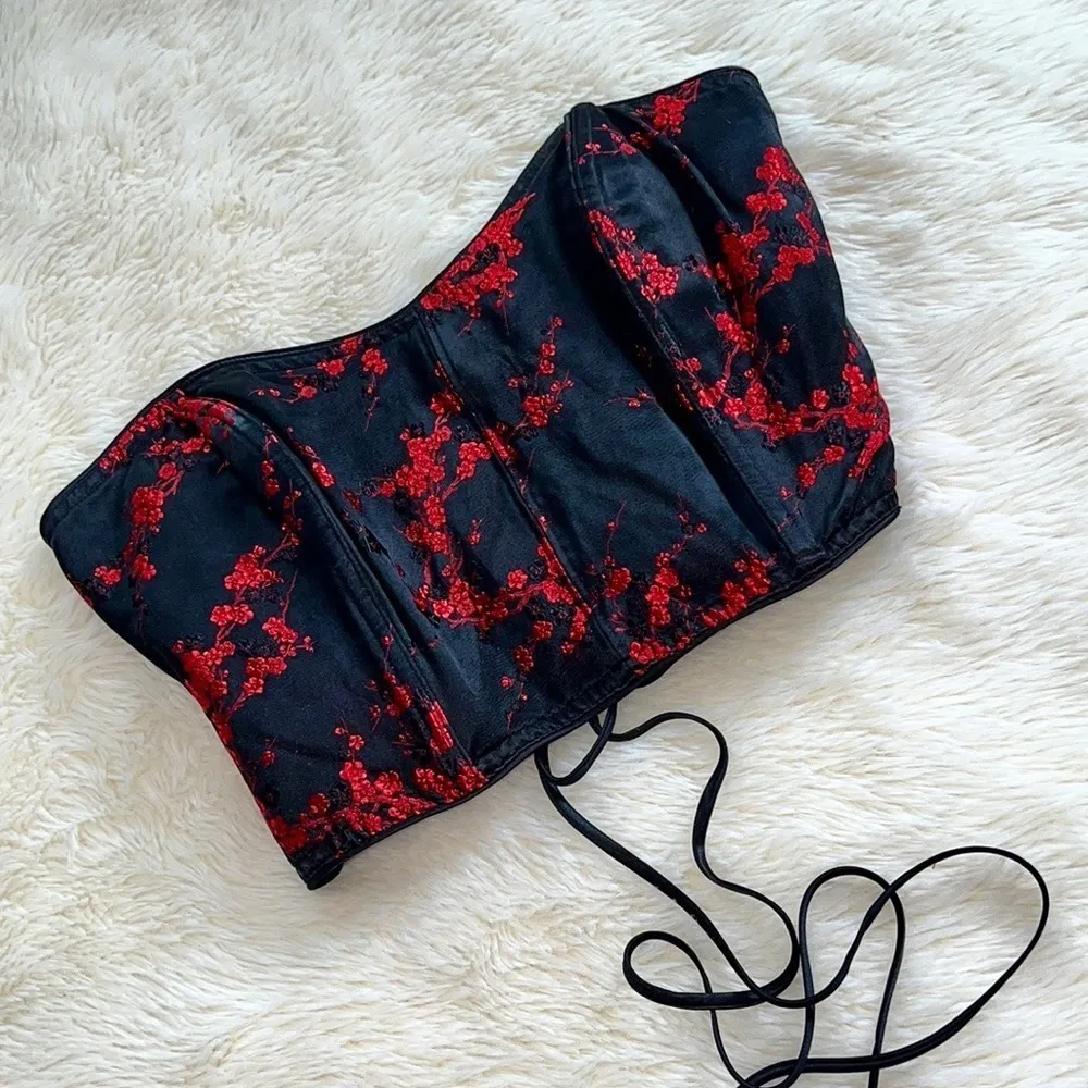 90s Victoria’s Secret Cherry Blossom Corset - Image 8