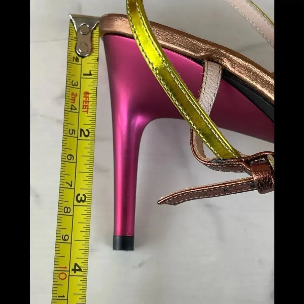 PS Paul Smith high heel sandals size 38/7.5 Pink - Image 8