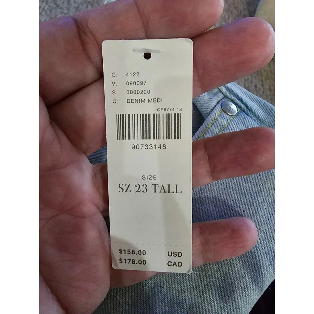 Anthropologie Pilcro Sunset High-Rise Straight-Leg Jeans Size 23 Tall Tie Dyed - Image 9