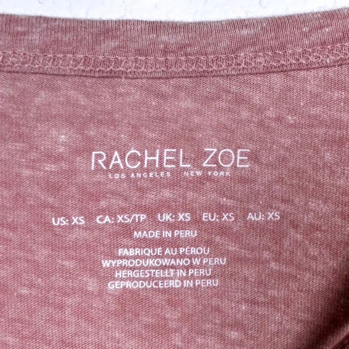 Rachel Zoe Cutout Neck Top Short‎ Sleeve Tee T-Shirt Casual Designer XS - Image 4