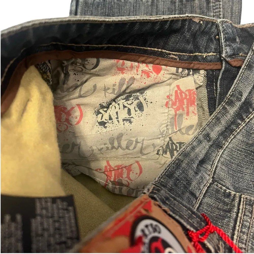 Sartso Killer Women’s Motorcycle‎ Bootcut Jeans Blue Size 28 - Image 8