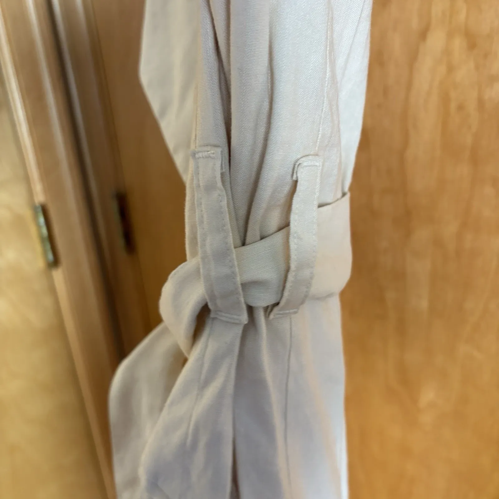 Anthropologie Maeve‎ Longline Linen Vest Beige XXS Belted - Image 11