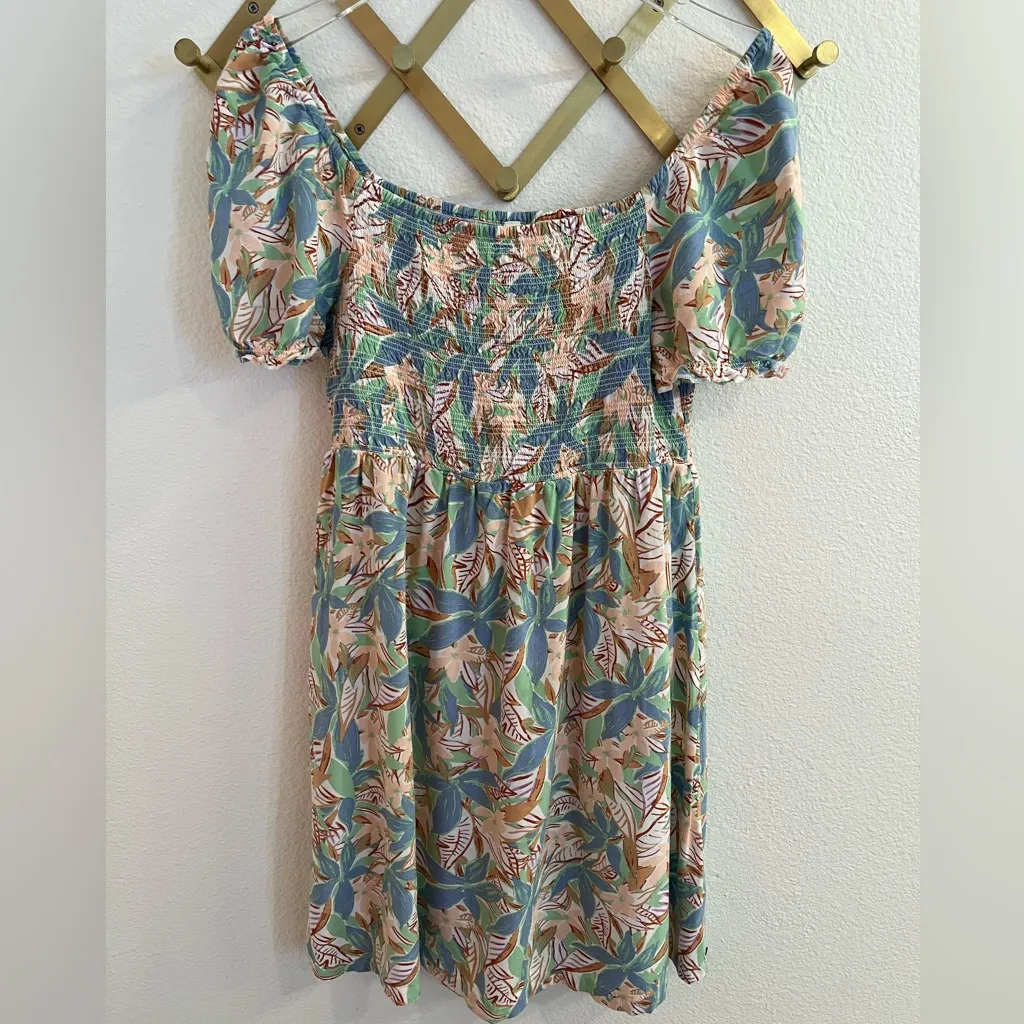 Roxy Hello Petal Mini Dress Floral Large - Image 5