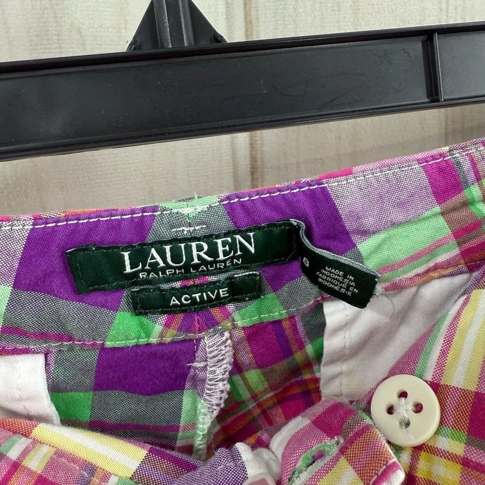 Lauren Ralph Lauren Women’s 8 Plaid Active Shorts - Image 2