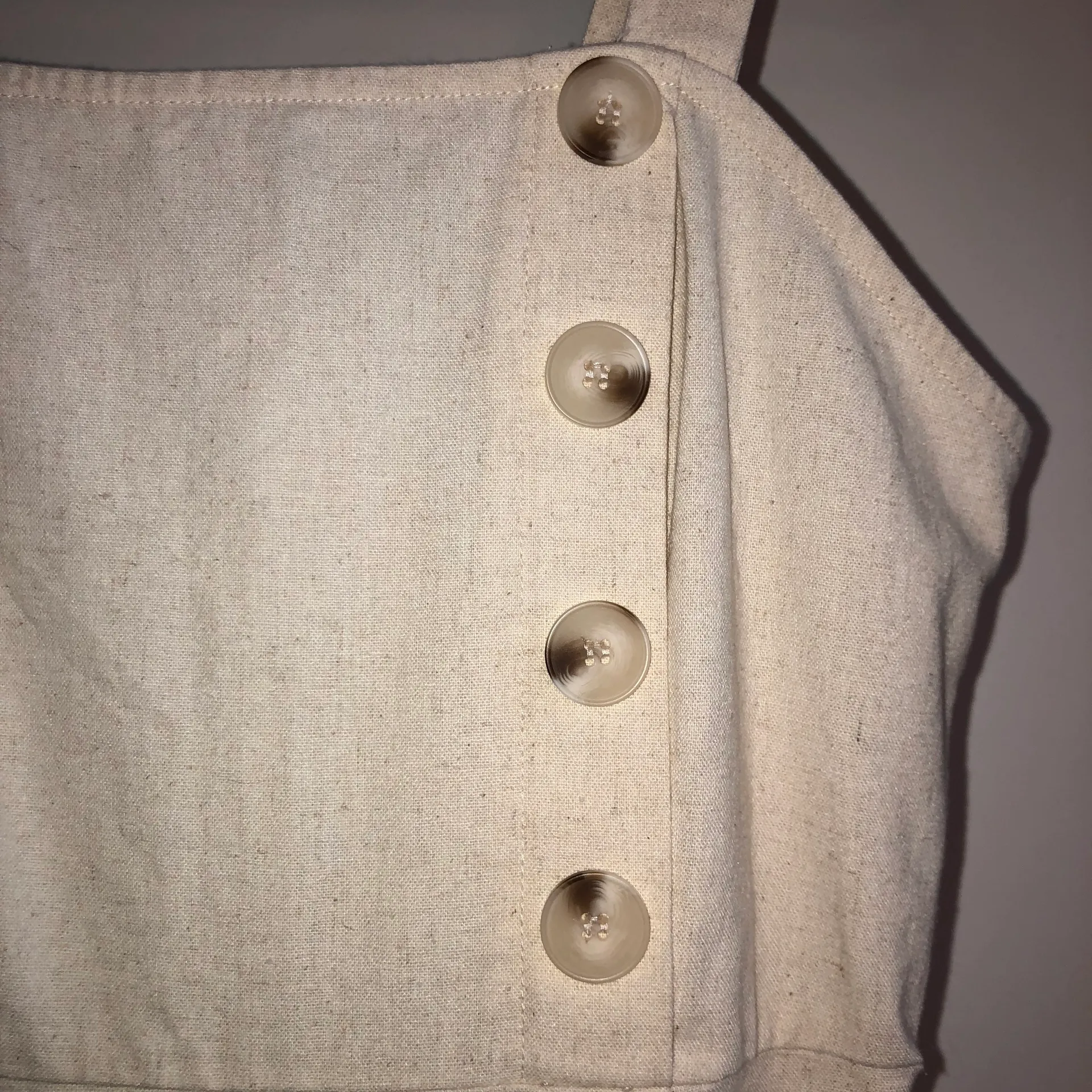 Wide Leg Linen Romper / Jumpsuit - Image 2