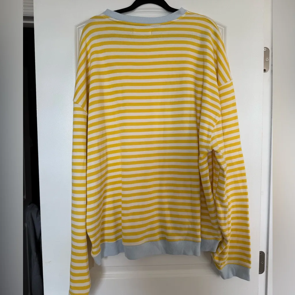 NWT Free People Classic Striped Oversized Crewneck - Image 7