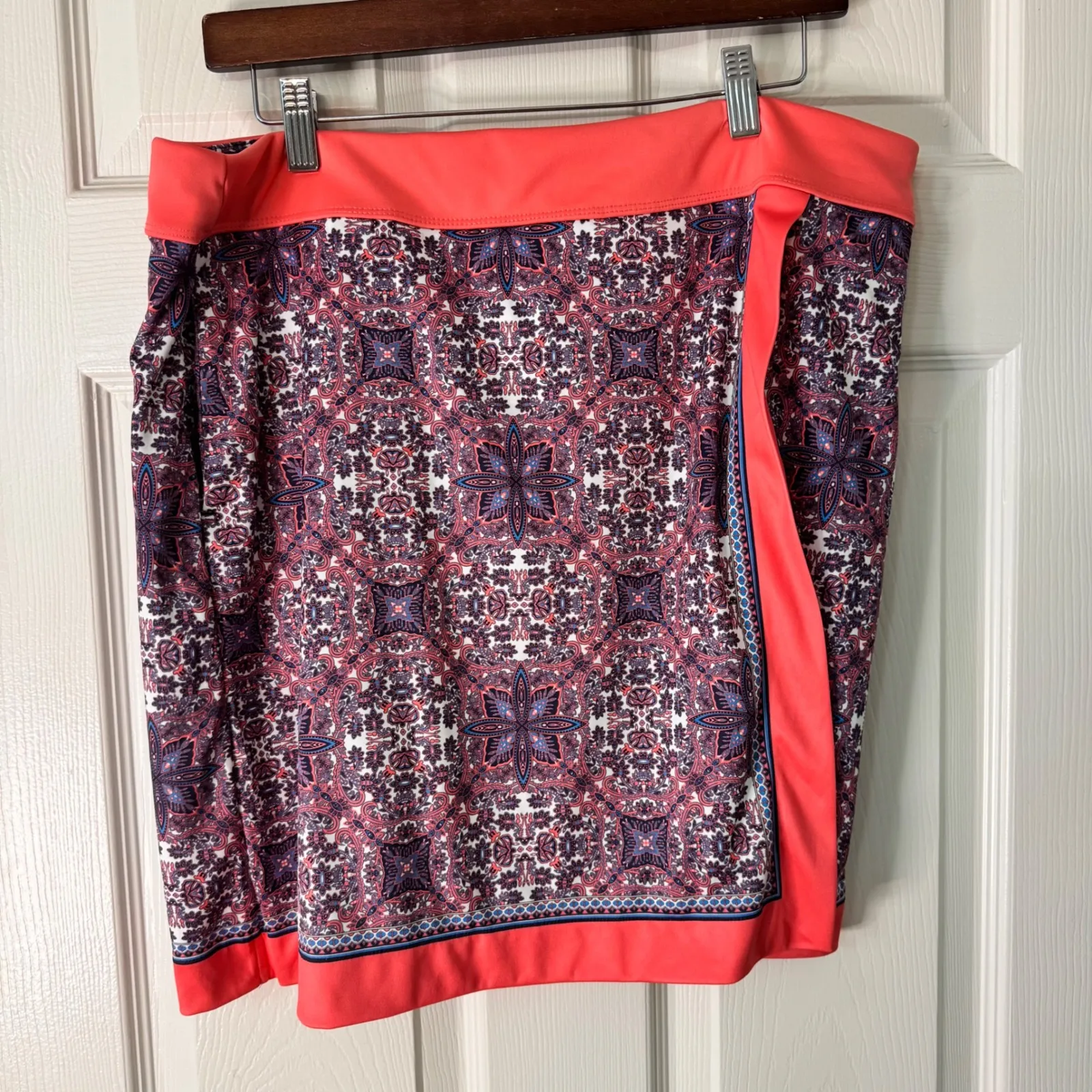 RG Apparel Skort Coral Print Stretch Athletic Golf Casual‎ XL - Image 6