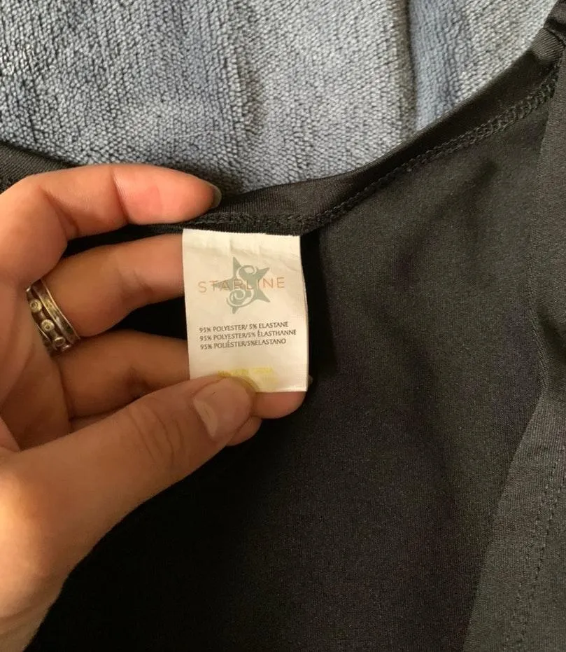 Front Tie Crop Top Black Size M - Image 2