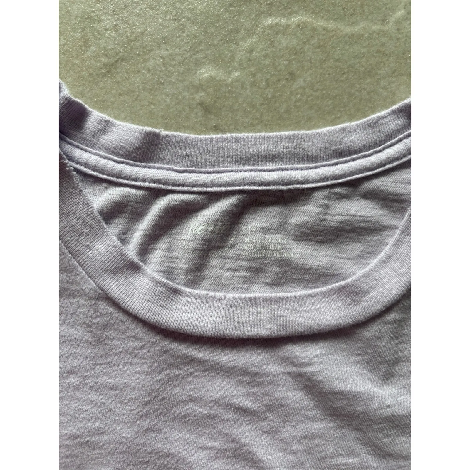 Aerie Shirt Womens Small Purple Baby Tee I Love That For‎ You Y2K Preppy - Image 6