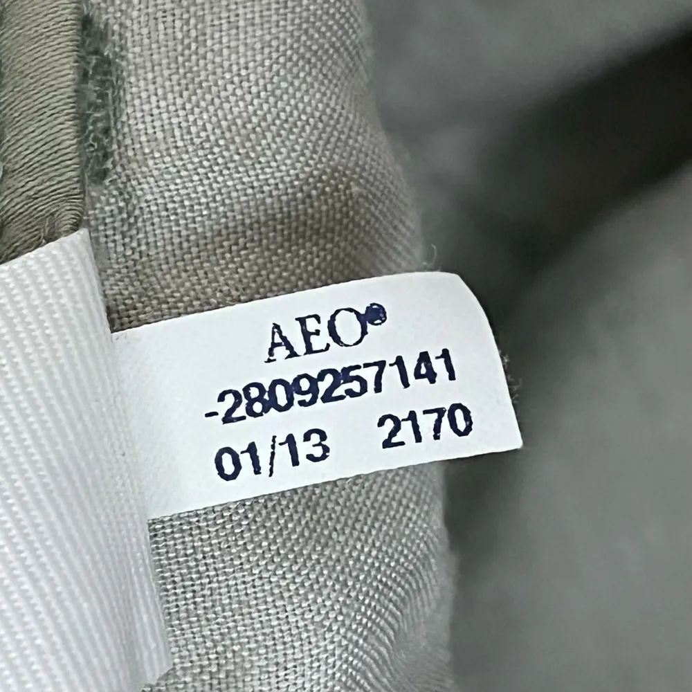 American Eagle Women’s Army Green Moto Pants Low Rise Y2k Retro Grunge Biker 6 - Image 5