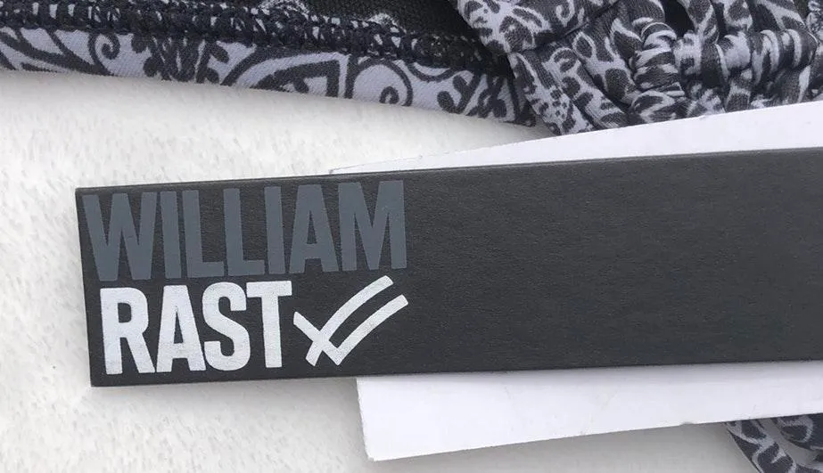 Black & White Floral Bikini Bottom L - Image 7