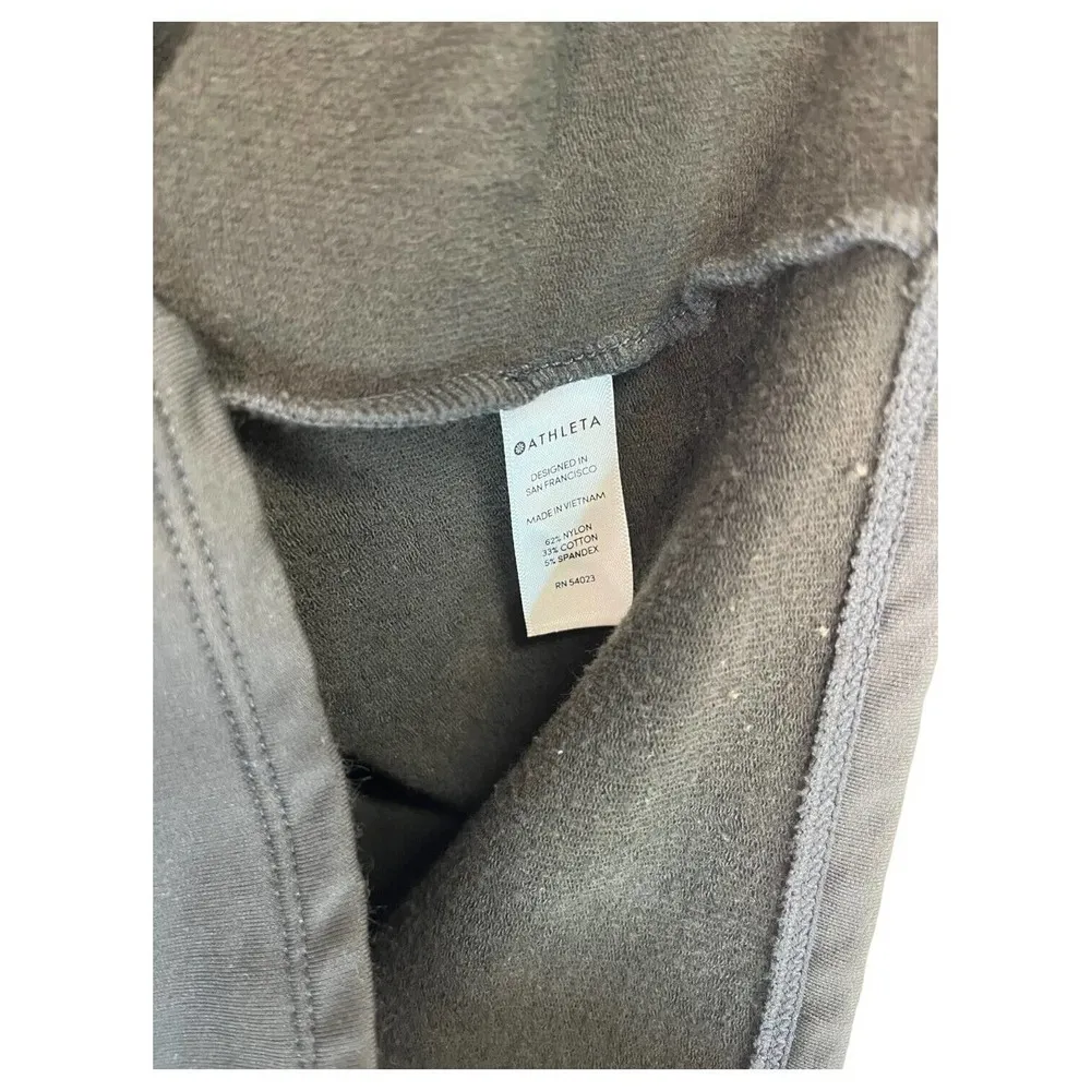 Athleta Womens Dress XXS Pronto Pleated Stretch Dolman Sleeve Round Neck Gray - Image 10