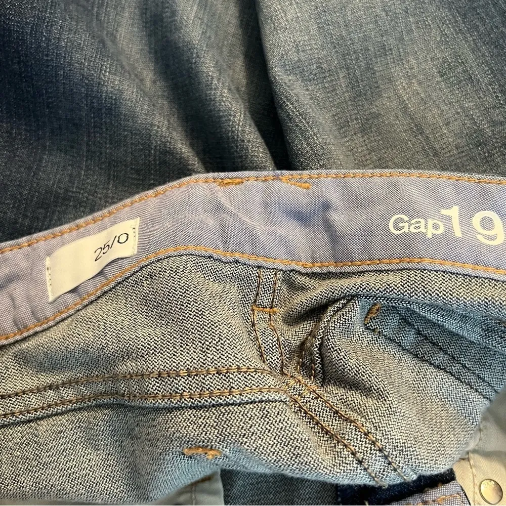 Gap Vintage Dark Wash Blue Denim Pencil Skirt 25/0 - Image 11