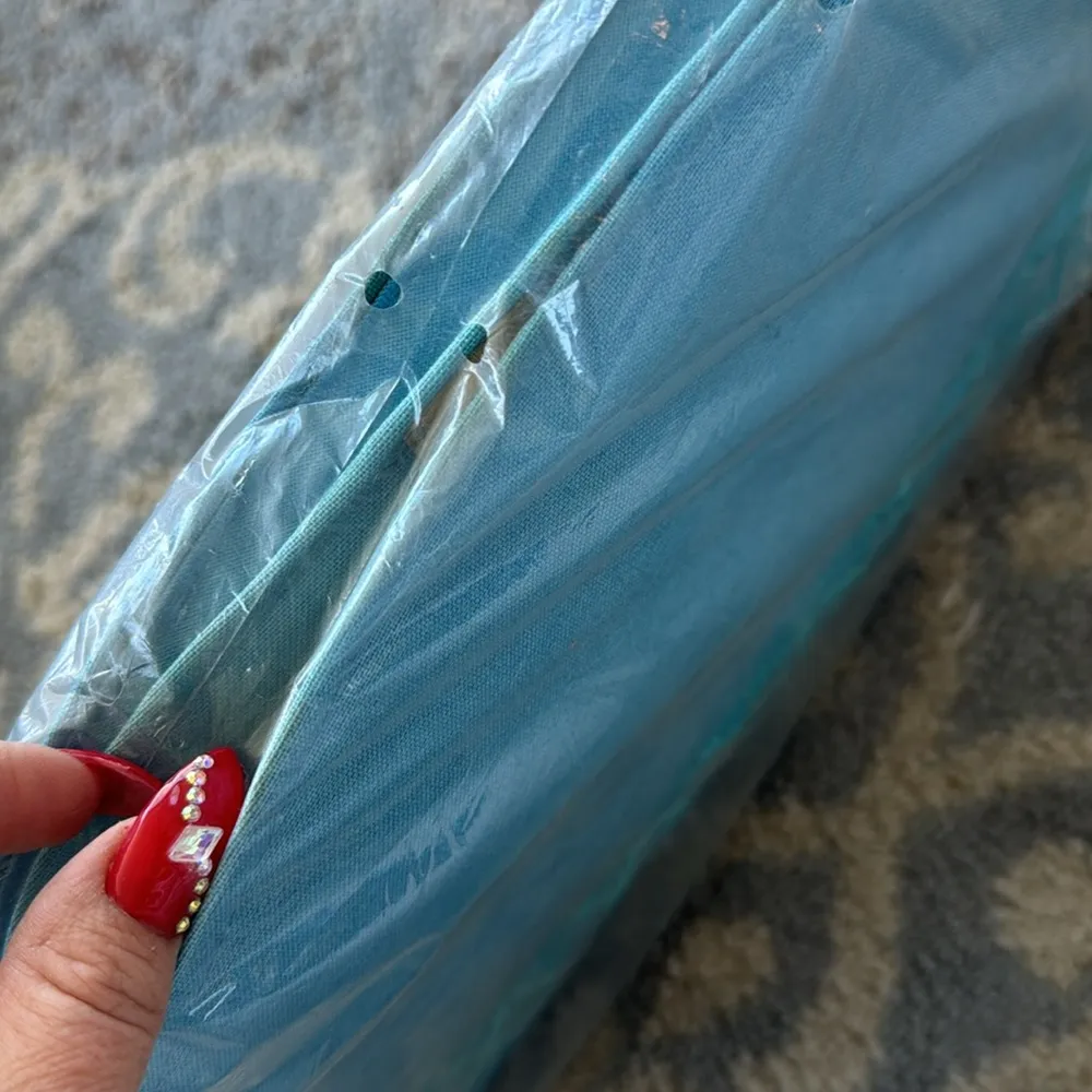 Vintage Lace Accent Clutch Blue - Image 3