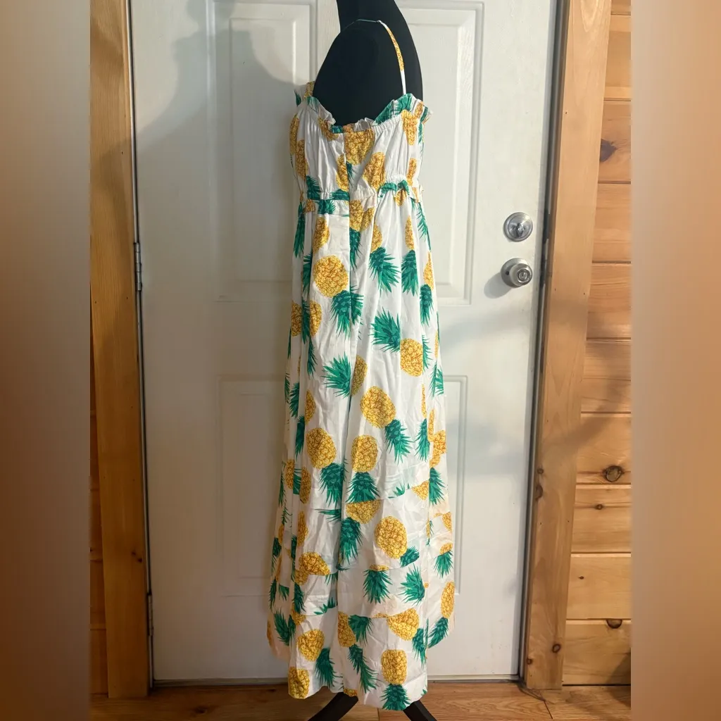 J. Crew Pineapple Print 100% cotton Dress size 6 * - Image 3