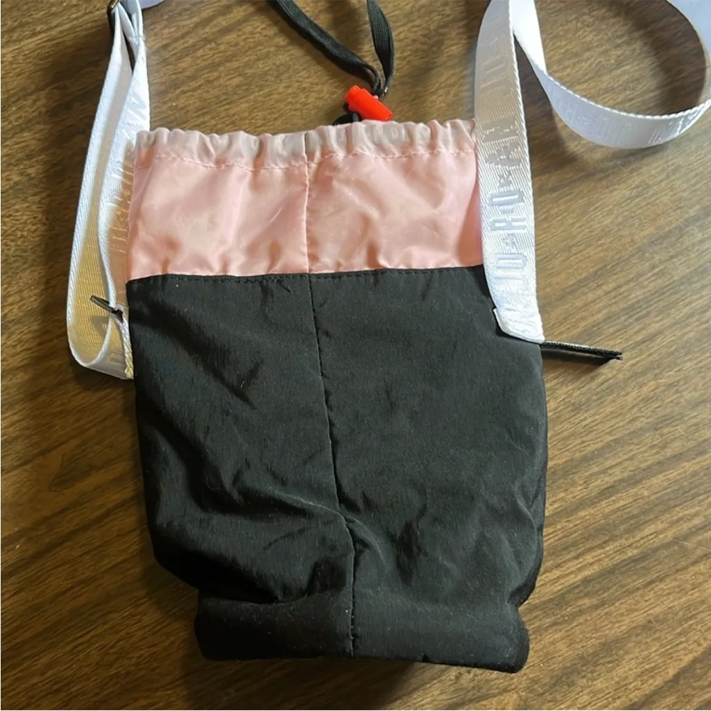 Jordan Water Bottle Holder And Crossbody Bag Black Pink - Image 3