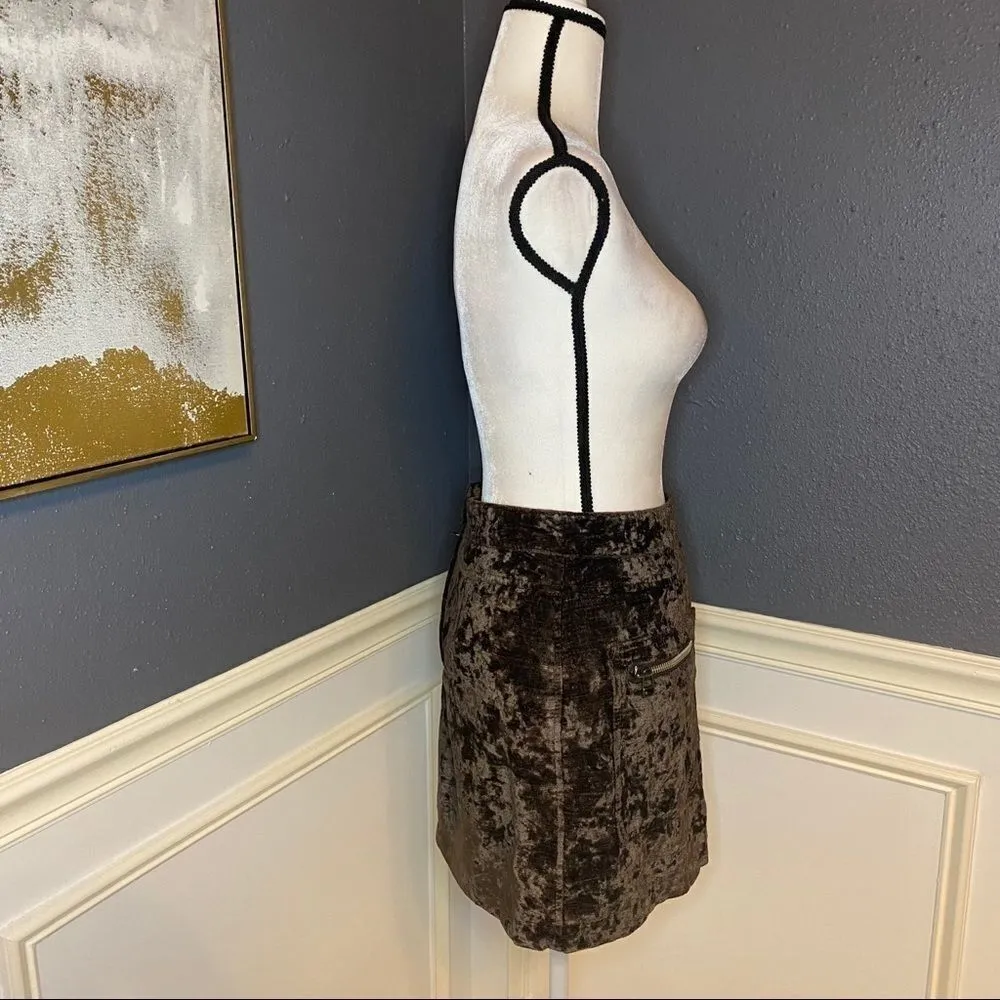 Free People Dust To Dust Velvet Skirt - Image 9