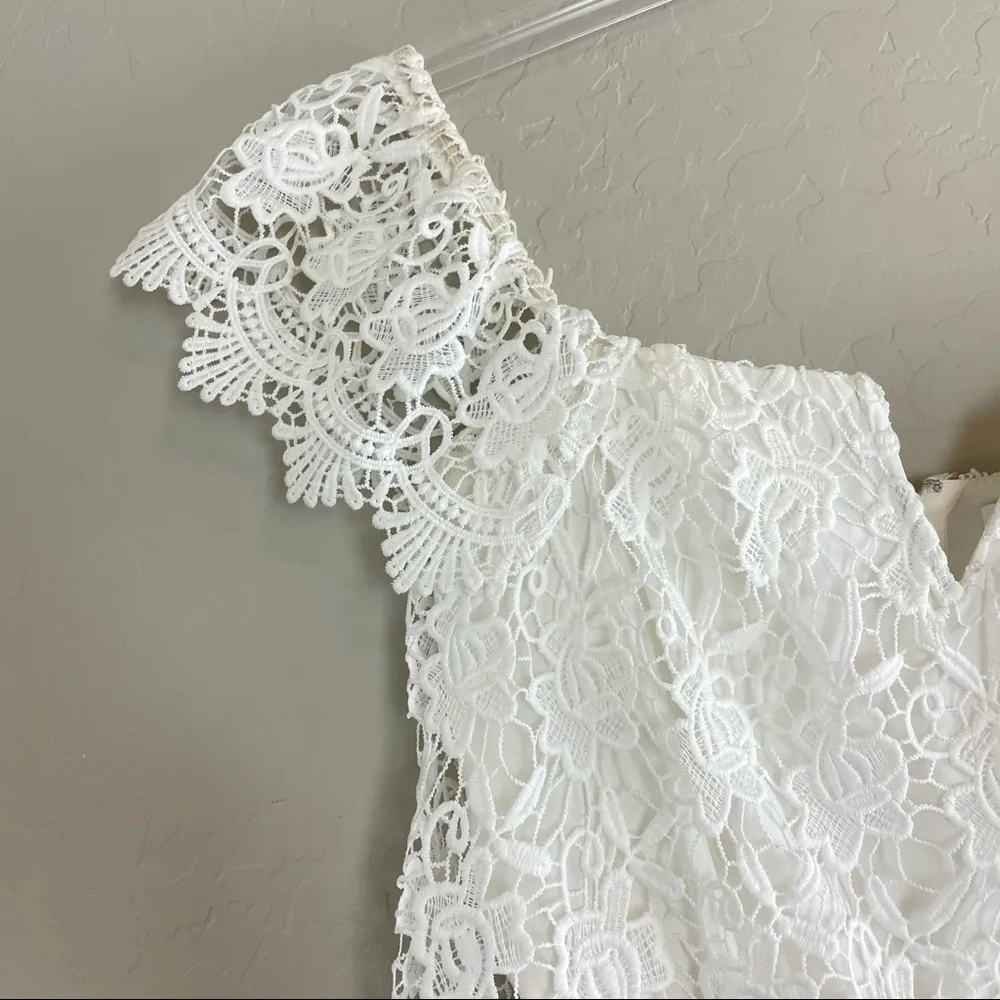 Yumi kim best day white lace romper - Image 6