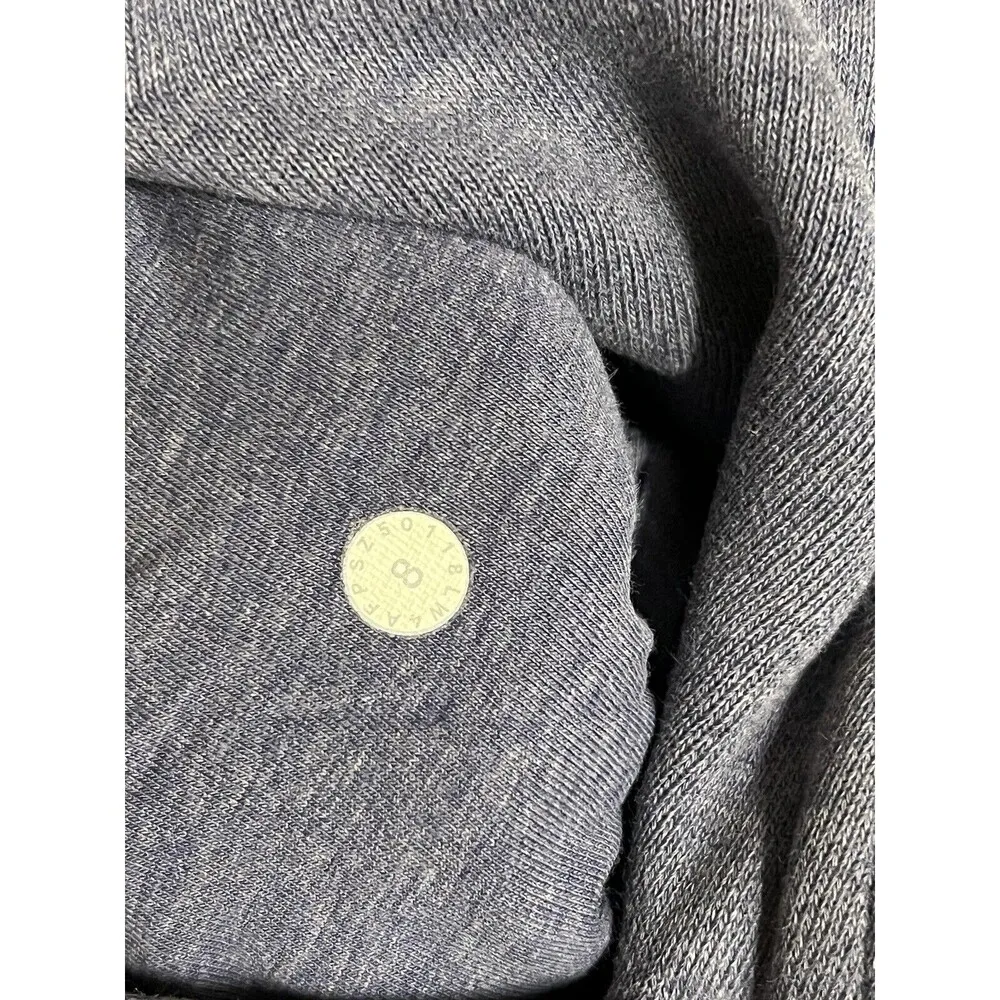 Lululemon Full Zip Scuba Jacket *Light Cotton Heathered Daze Purple Blue Size 8 - Image 7