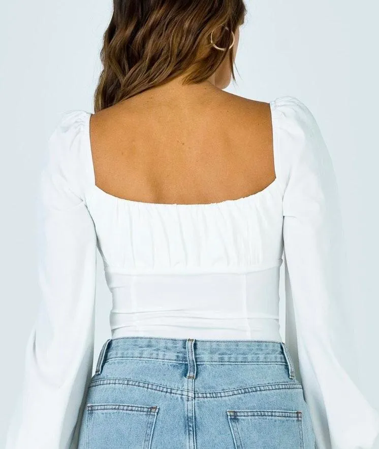 Princess Polly Laura Bodysuit white - Image 5