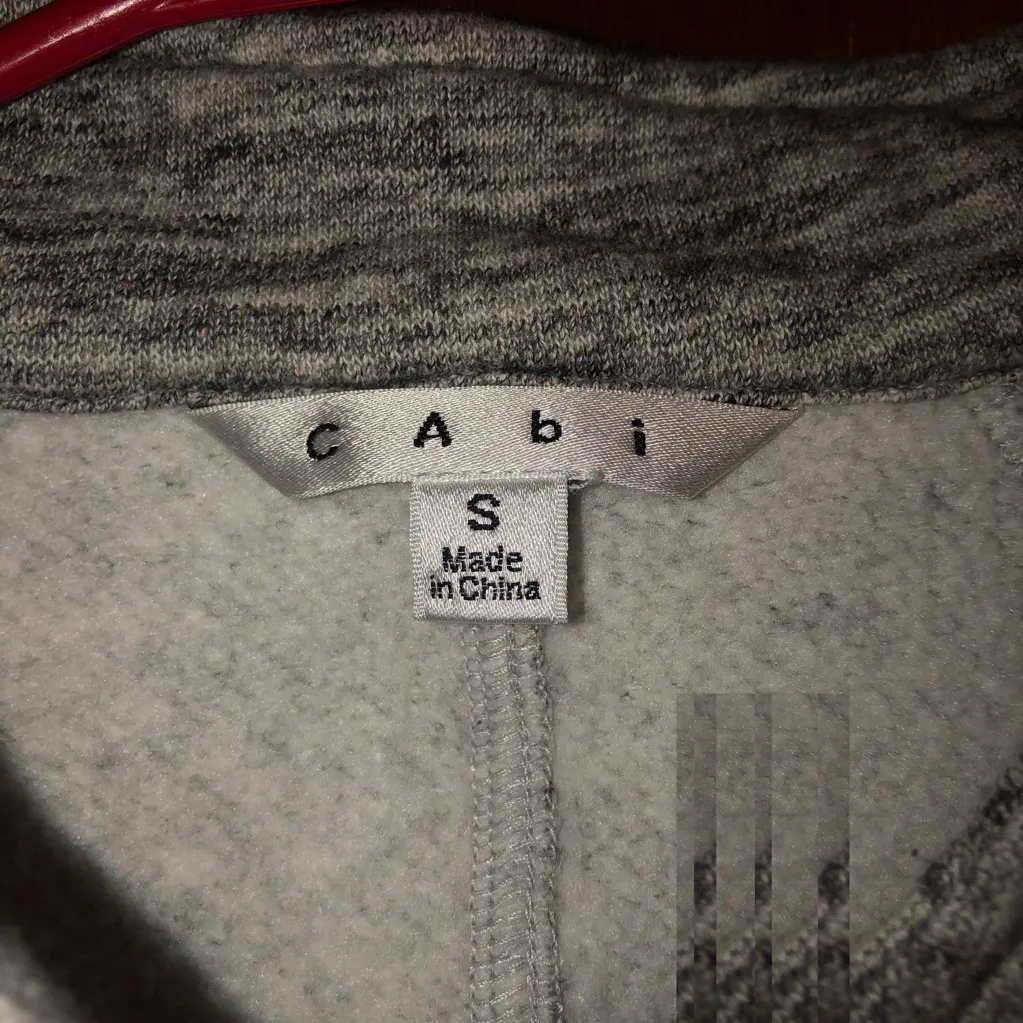 CAbi Ponte Military Style Button Down Thick Grey Jacket Size Small - Image 3