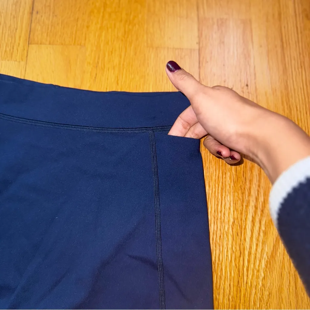 OFFLINE by Aerie Goals 7/8 Leggings Navy Blue M Activewear Athleisure Fitness Size M - Image 14