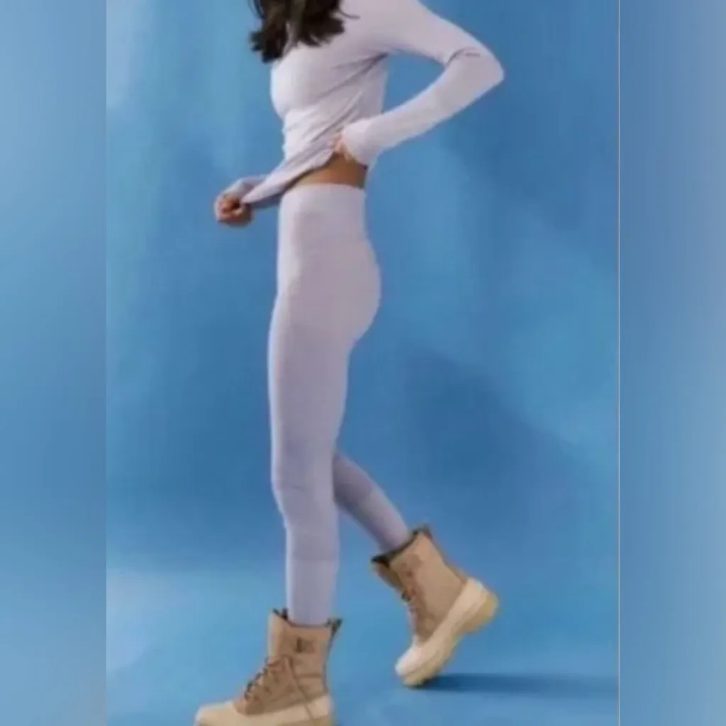 Free People Peacock Lite Blue Leggings - Image 2